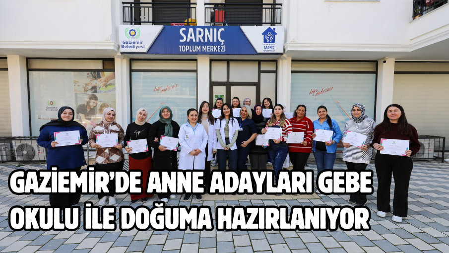 Gaziemir’de anne adayları Gebe Okulu ile doğuma hazırlanıyor