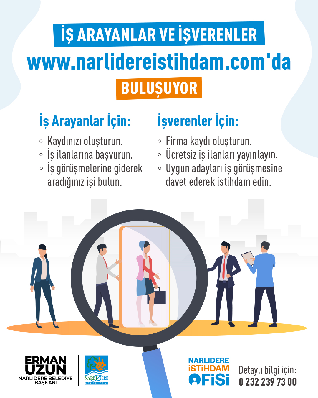 NARLIDERE İSTİHDAM OFİSİ DİJİTALE DE TAŞINDI