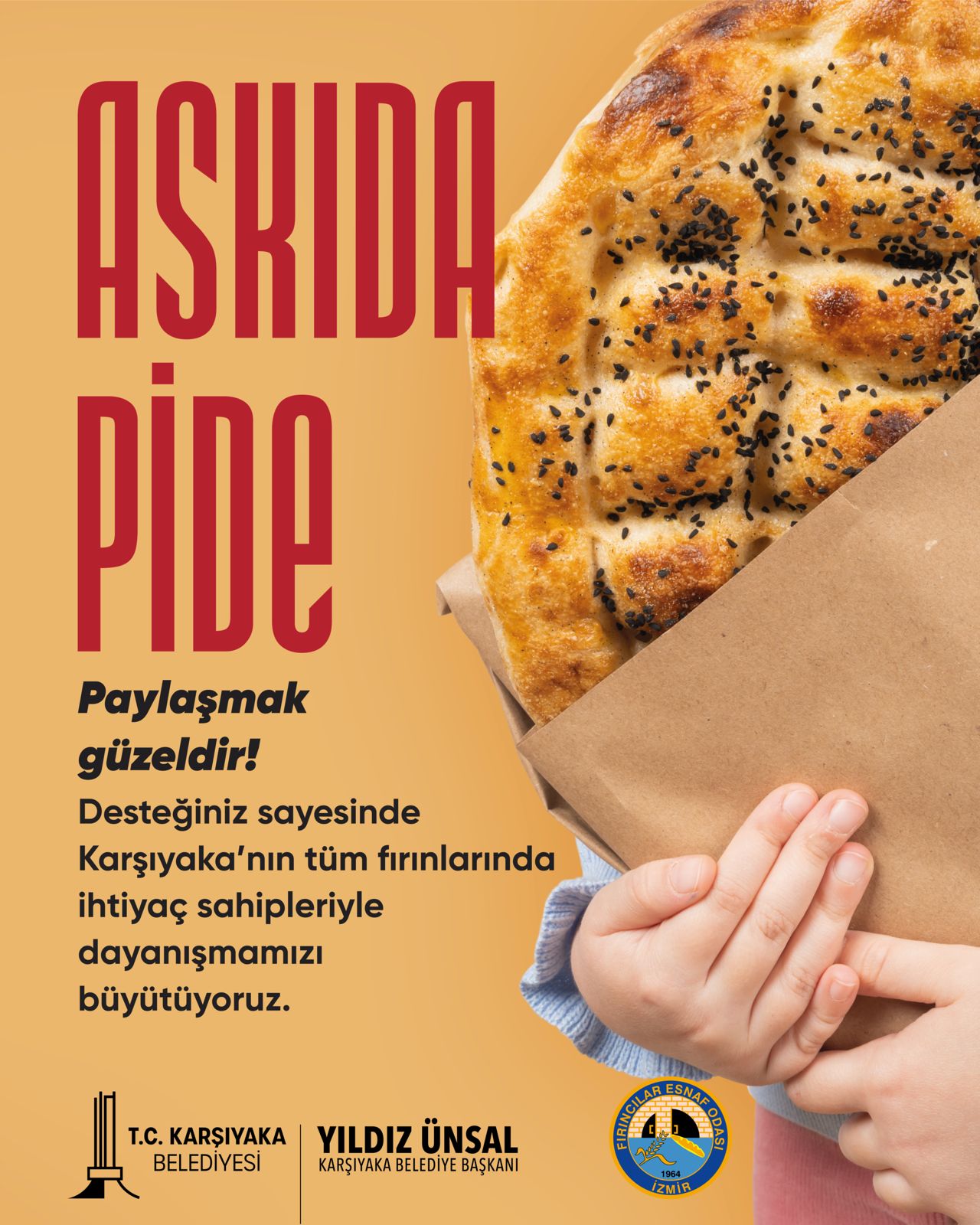 Karşıyaka’da ‘Askıda Pide’ dayanışması