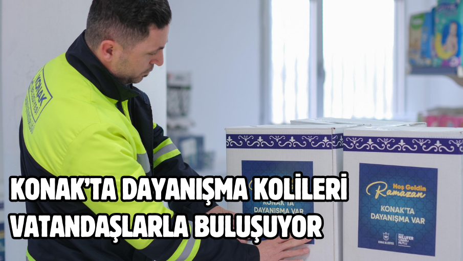 Konak’ta dayanışma kolileri vatandaşlarla buluşuyor