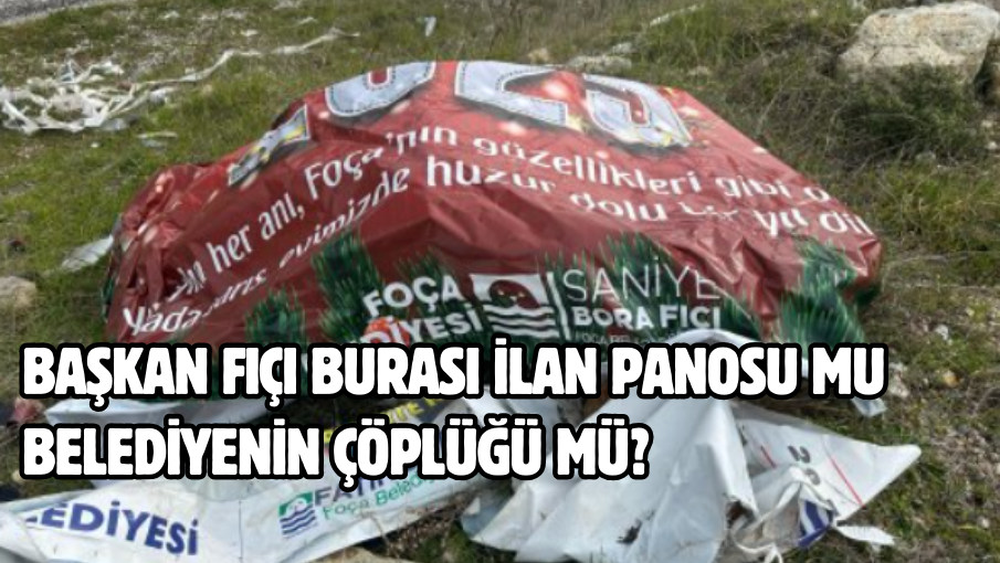 Başkan Fıçı burası ilan panosu mu belediyenin çöplüğü mü?