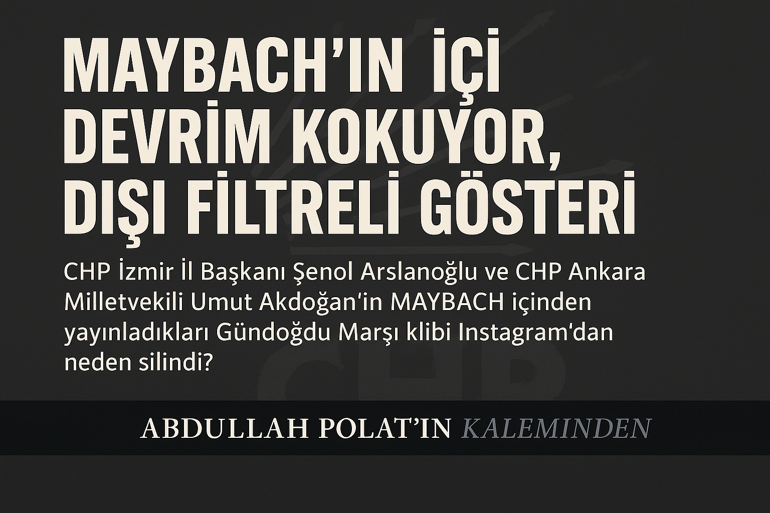 Şenol Arslanoğlu O Videoyu Neden Sildi?