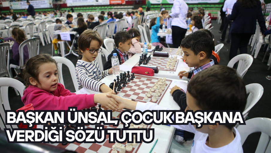 Başkan Ünsal, çocuk başkana verdiği sözü tuttu