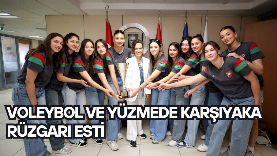 Voleybol ve yüzmede Karşıyaka rüzgarı esti