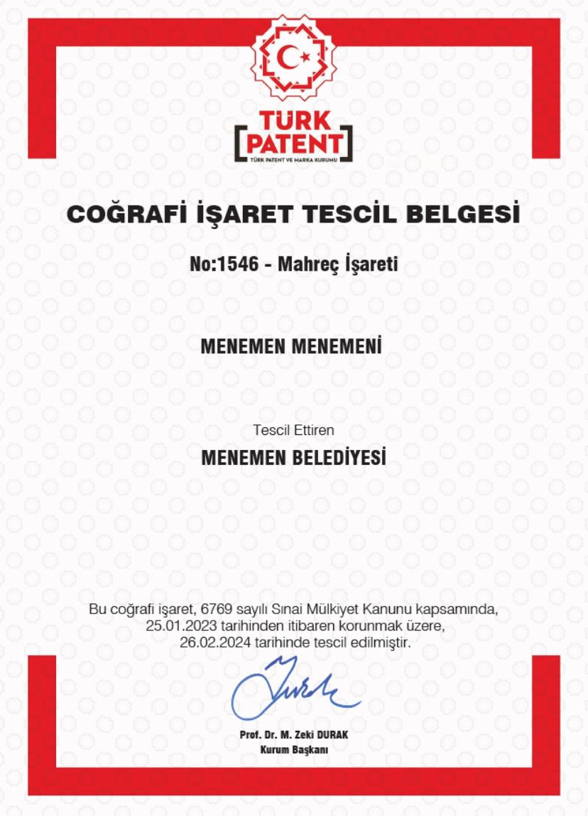Menemen yemeği artık resmen Menemen’e ait! Menemen yemeği artık resmen Menemen’e ait!