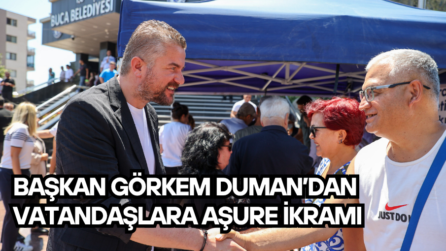 Başkan Görkem Duman’dan vatandaşlara aşure ikramı