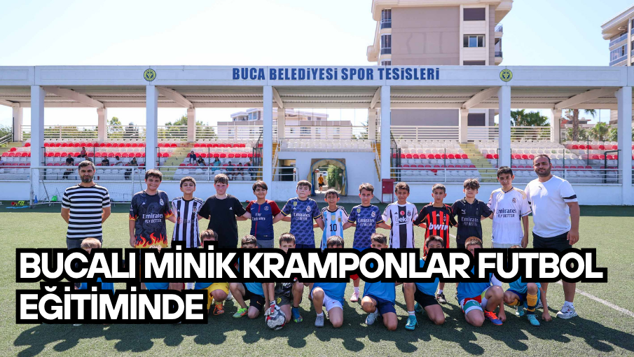 Bucalı minik kramponlar futbol eğitiminde