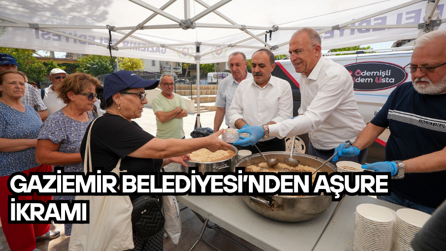 Gaziemir Belediyesi’nden aşure ikramı