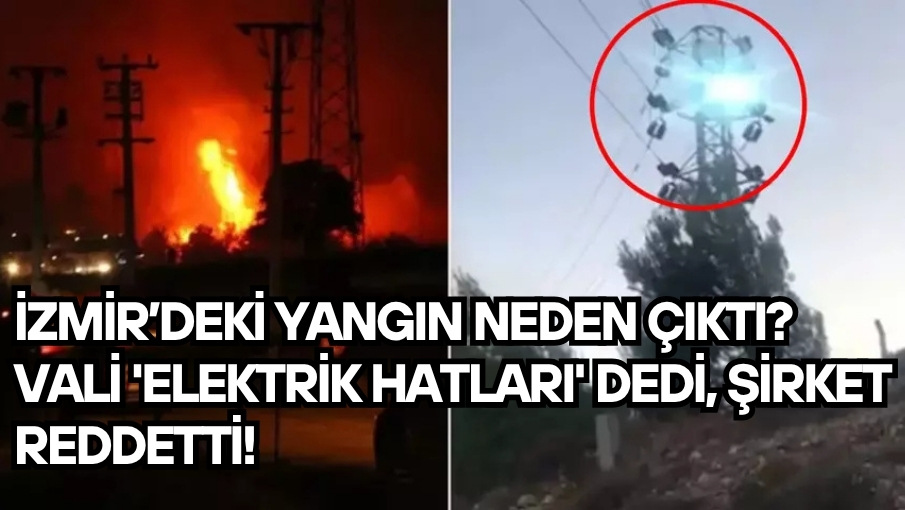 İzmir’deki yangın neden çıktı? Vali ‘elektrik hatları’ dedi, şirket reddetti!