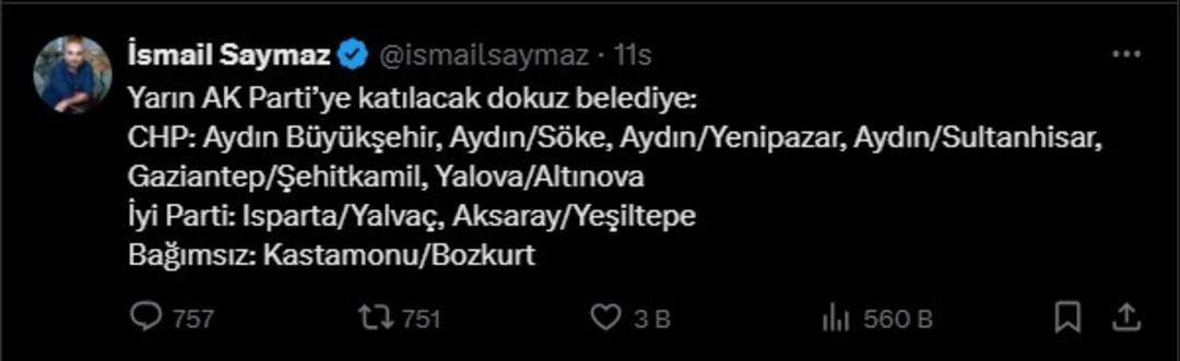 AK Parti'nin bugün rozet takacağı 9 isim!