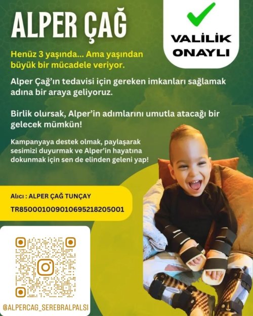 Minik Alper için umut kampanyası başladı