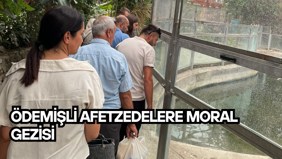 Ödemişli afetzedelere moral gezisi
