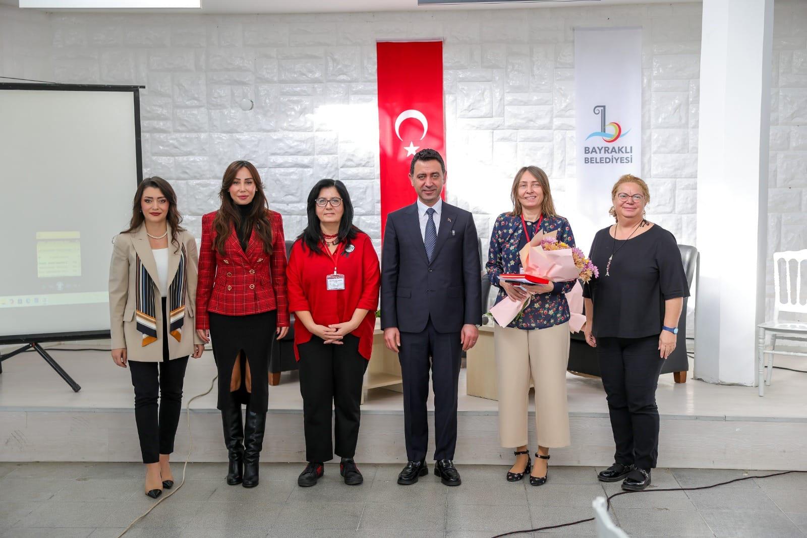 BAYRAKLI’DA KADINA ŞİDDETLE MÜCADELE ÇALIŞTAYI