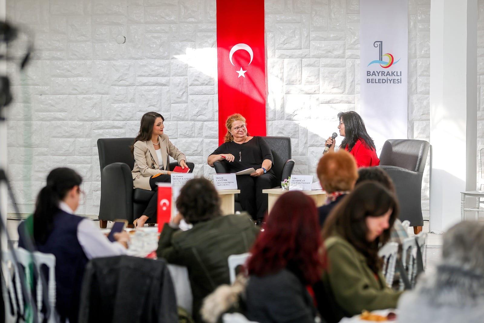 BAYRAKLI’DA KADINA ŞİDDETLE MÜCADELE ÇALIŞTAYI