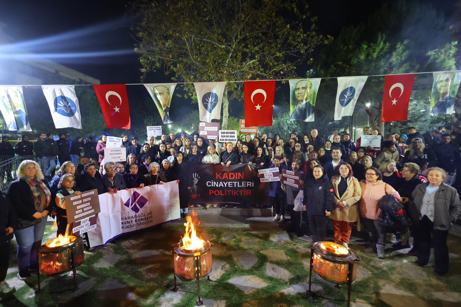 KARABAĞLAR KADINA ŞİDDETE KARŞI TEK SES TEK YÜREK KARABAĞLAR KADINA ŞİDDETE KARŞI TEK SES TEK YÜREK