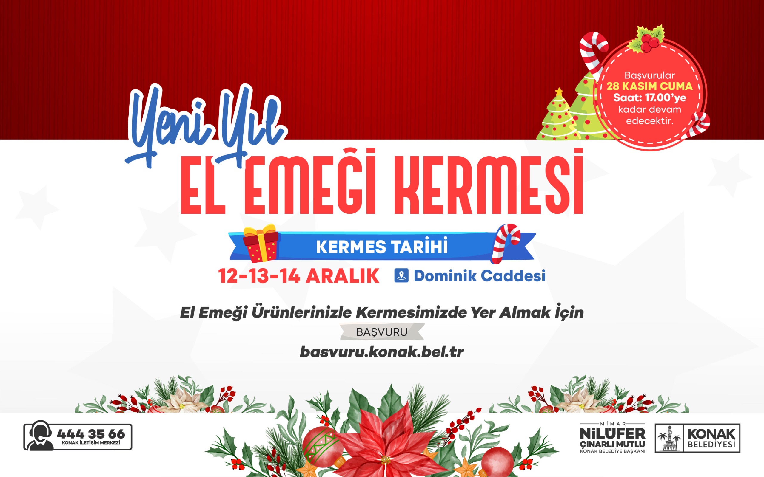 KONAK’TA YILBAŞI KERMESLERİ BAŞLIYOR