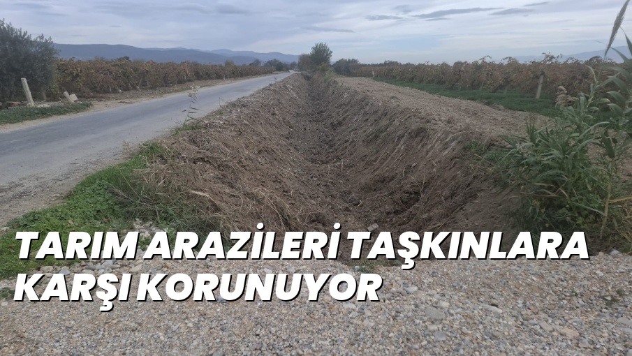 TARIM ARAZİLERİ TAŞKINLARA KARŞI KORUNUYOR