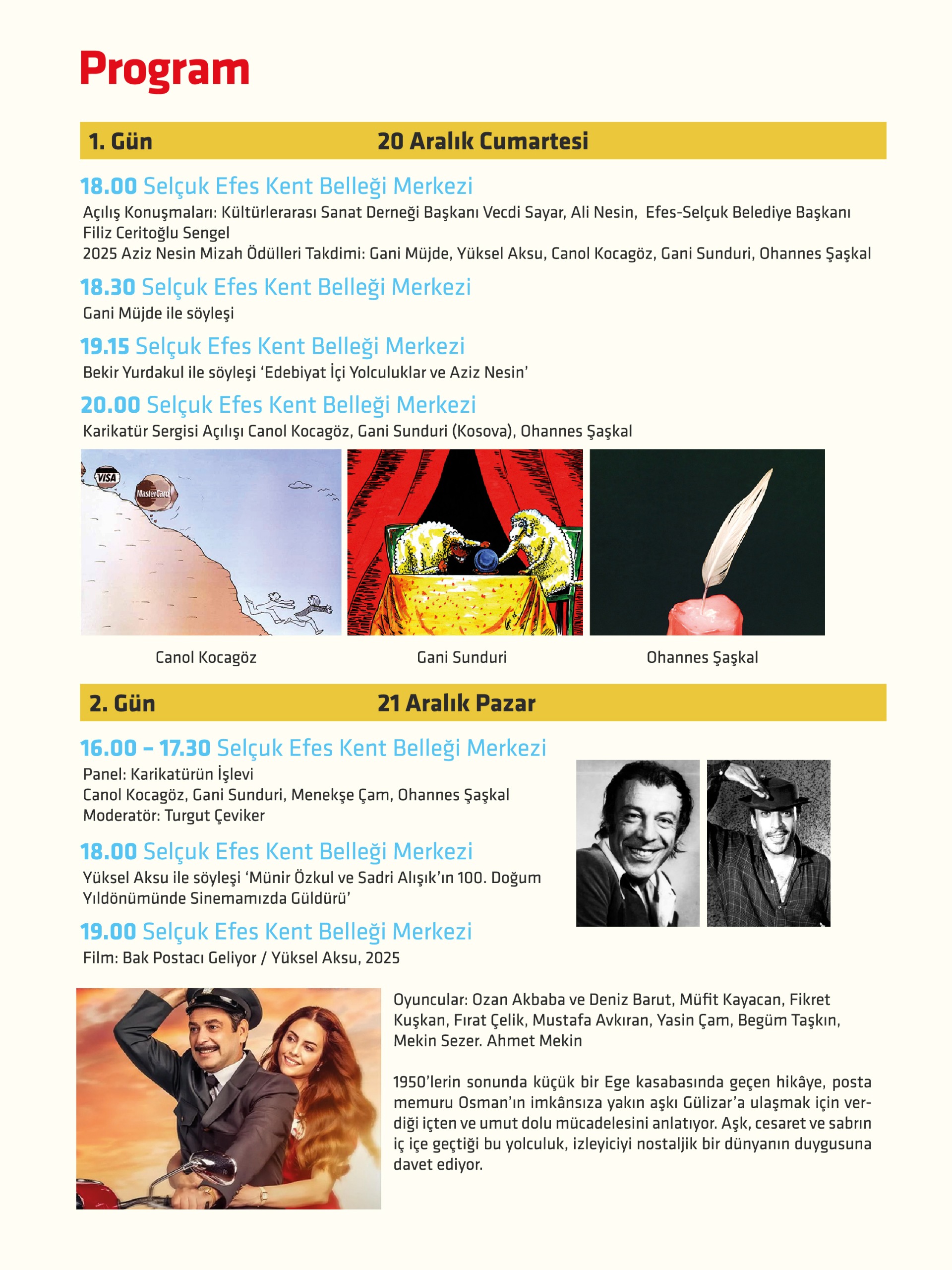 İZMİR ULUSLARARASI MİZAH FESTİVALİ EFES SEL&Ccedil;UK&rsquo;TA BAŞLIYOR