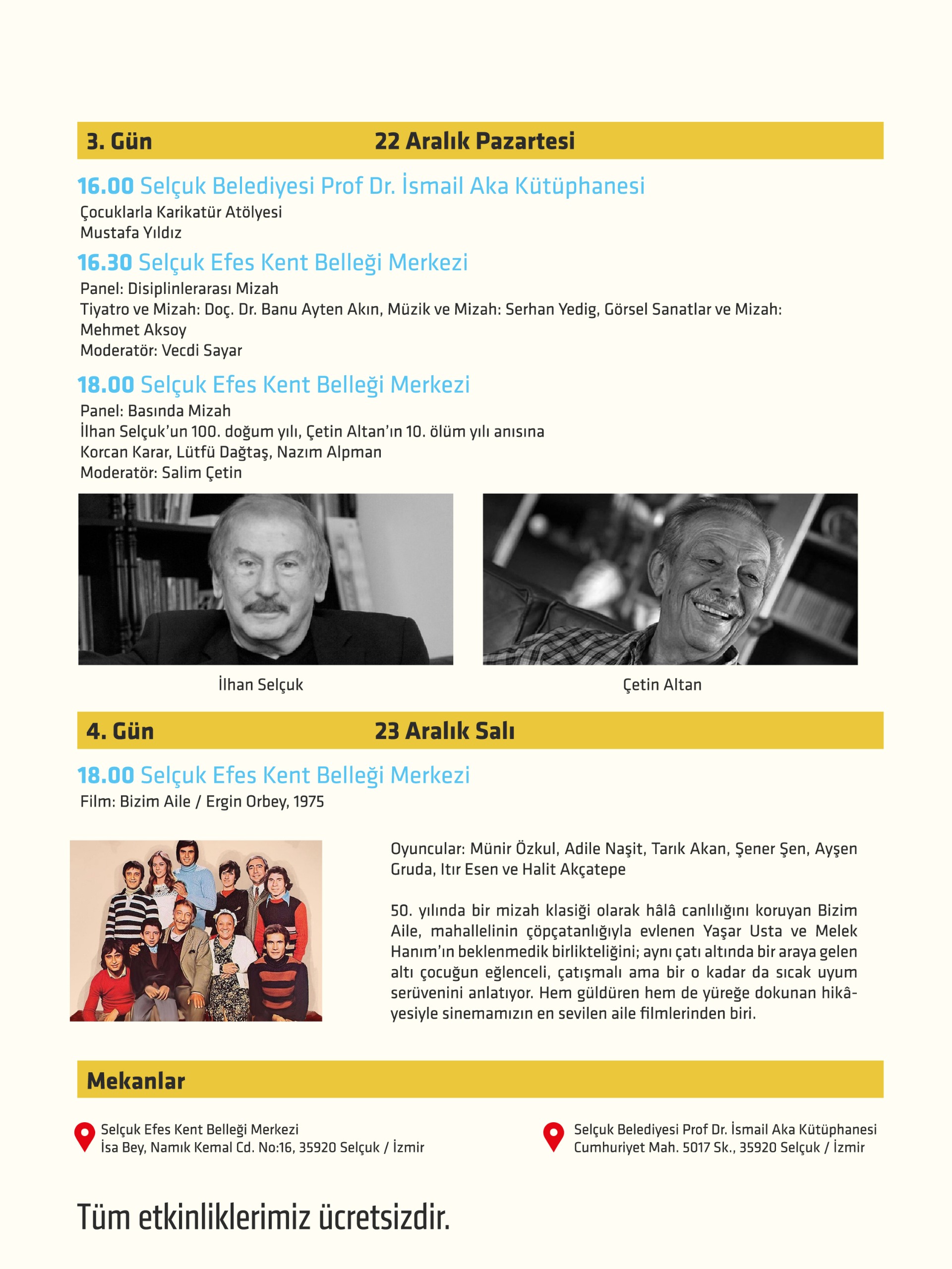 İZMİR ULUSLARARASI MİZAH FESTİVALİ EFES SEL&Ccedil;UK&rsquo;TA BAŞLIYOR