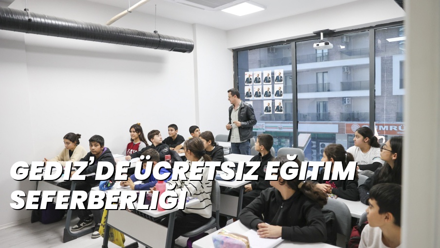 Gediz’de ücretsiz eğitim seferberliği